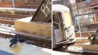 TikTok: Dos palomas empujan a otra hasta que cae a las vías del metro de Nueva York