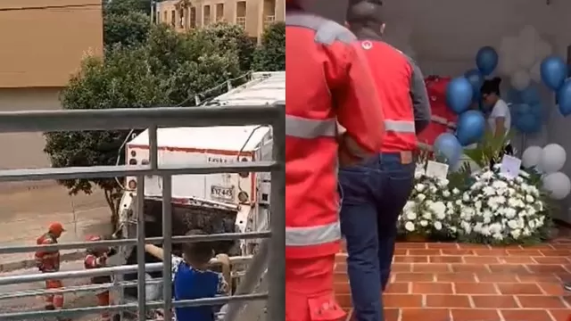 ¡Triste despedida! Recolectores de basura asistieron al funeral de niño que siempre los saludaba 