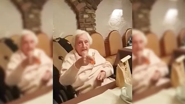 YouTube: abuela brinda en nombre de Adolf Hitler y se vuelve viral