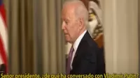 YouTube: Joe Biden trolea a reportero que le preguntó de qué habló con Vladimir Putin