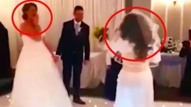 YouTube viral: Una joven con vestido blanco irrumpe en una boda y golpea al novio. Video: Info - Viral - Fun