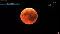 Así se ve el eclipse lunar más largo del siglo XXI