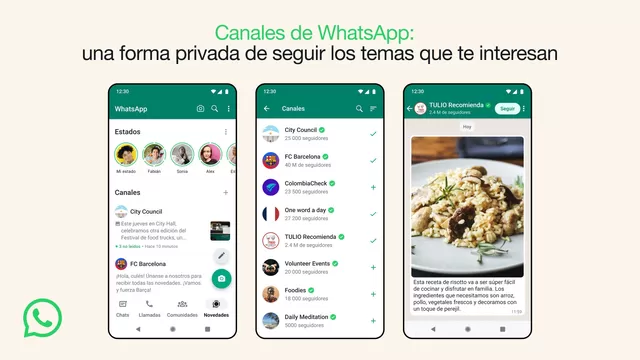 Canales de WhatsApp te permite ver contenido e información en tiempo real.