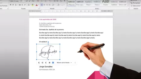 ¿Cómo colocar tu sello y firma digital en Word y Excel?
