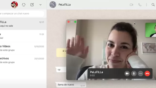 Videollamadas en WhatsApp escritorio (Foto: Captura de Chica geek)