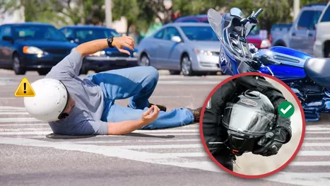 ¿Cómo saber si mi casco me protegerá de un accidente en moto?