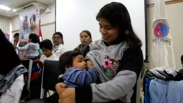 La lactancias materna potencia las habilidades e inteligencia del ni&ntilde;o. (Foto: Minsa)