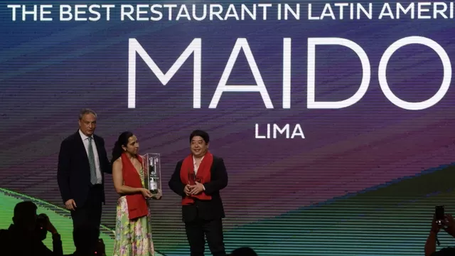Premiación de Maido como el mejor restaurante de América Latina 2023. (Foto: Andina)