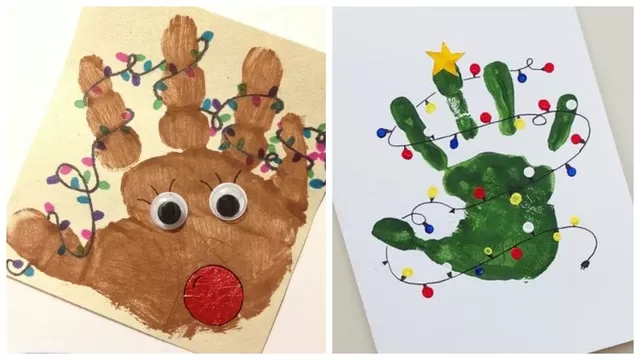Pinturas de Navidad en tarjeta. (Foto: Elena Samarkina)