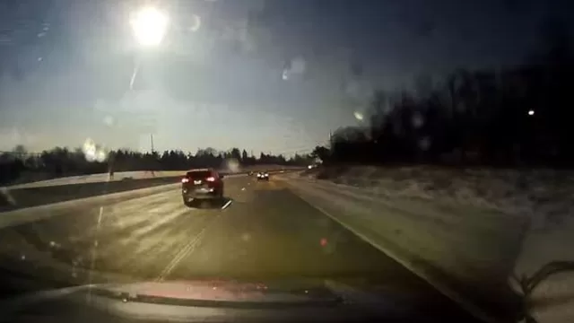 El momento exacto en que un meteorito cae en Estados Unidos