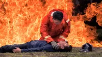 ¿Por qué no se puede usar un extintor en una persona que está en llamas?
