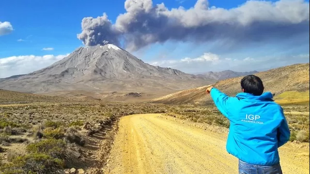 En el 2019 ocurrió el último proceso eruptivo del volcán Ubinas. (Foto: IGP)