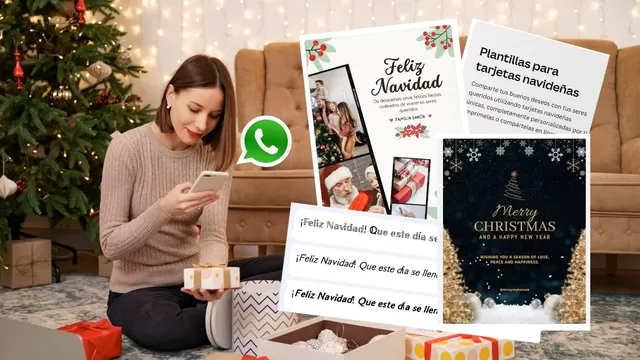 Tarjetas de Navidad para enviar por WhatsApp. (Foto: UtileInteresante.pe)